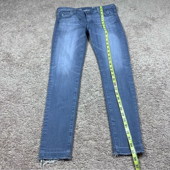 AG Adriano Goldschmied The Legging Super Skinny Ankle Jeans Gray Size 28R - Picture 2 of 7